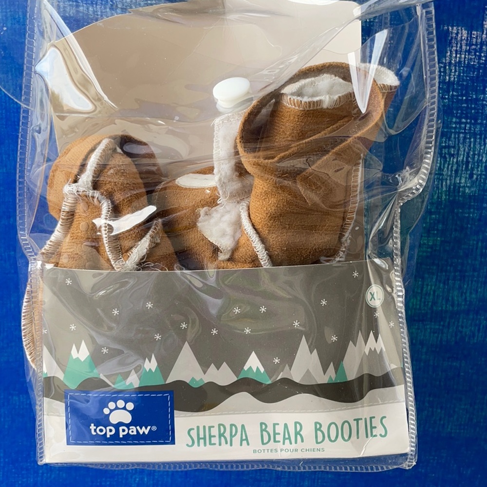 NWT Top Paw Sherpa Bear Booties